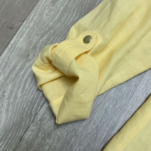 Womens Chico’s 100% Linen Moto Open Front Jacket - Picture 7 of 7